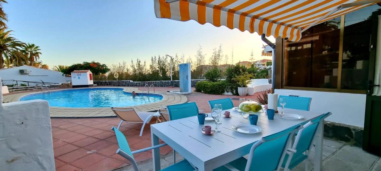 Arguineguin, Two Bedrooms Bungalow, Pool & Wifi المظهر الخارجي الصورة
